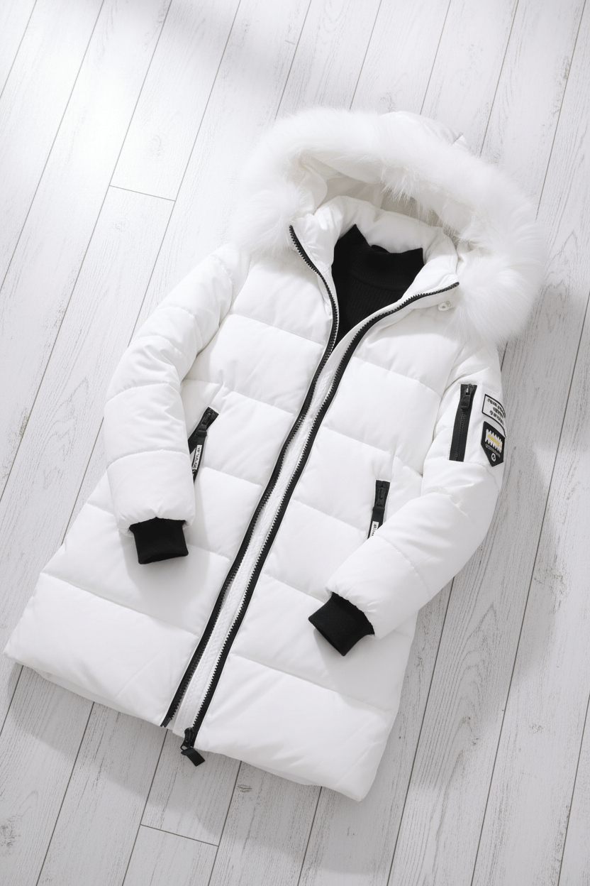 Alannah – Women’s Quilted Insulated Parka Jacket with Fur Collar - Sofia Maris