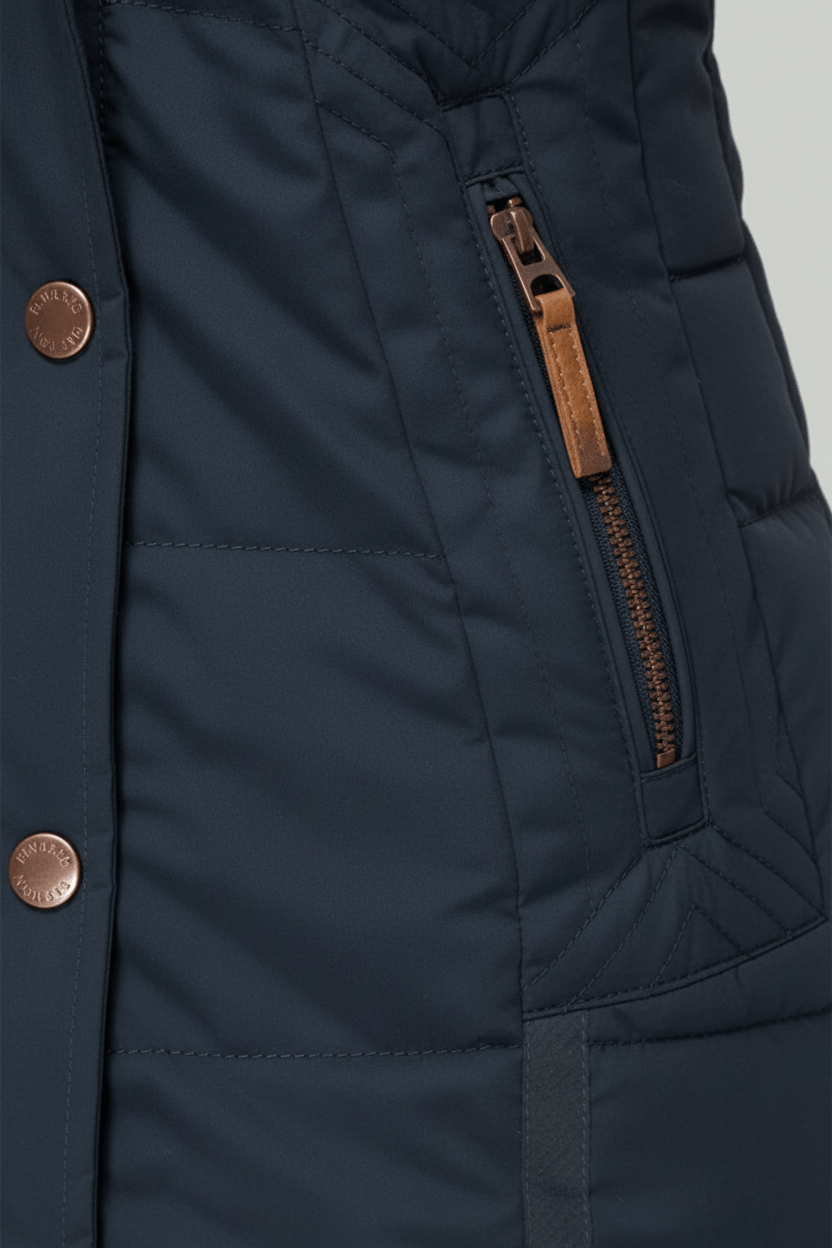 Colleen – Women’s Down Puffer Jacket with Faux Fur Hood - Sofia Maris