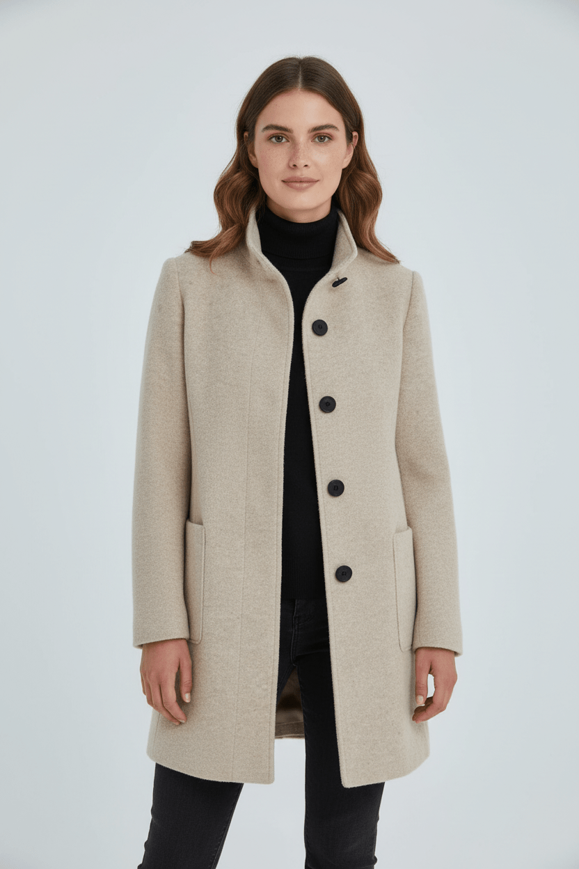 Elara Women’s Wool Blend Coat - Sofia Maris