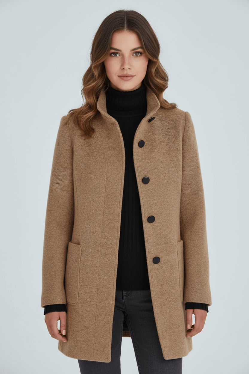 Elara Women’s Wool Blend Coat - Sofia Maris