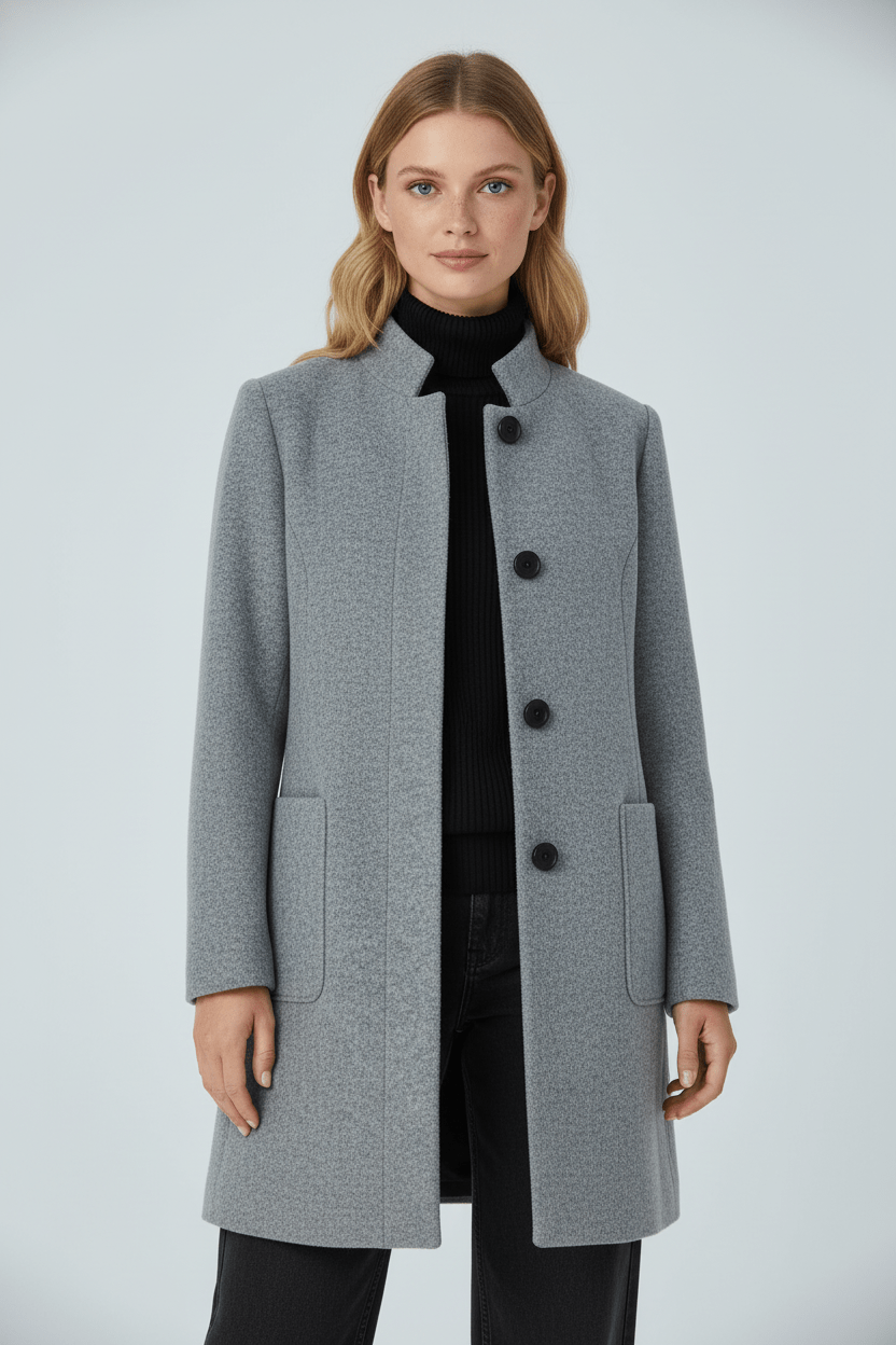 Elara Women’s Wool Blend Coat - Sofia Maris