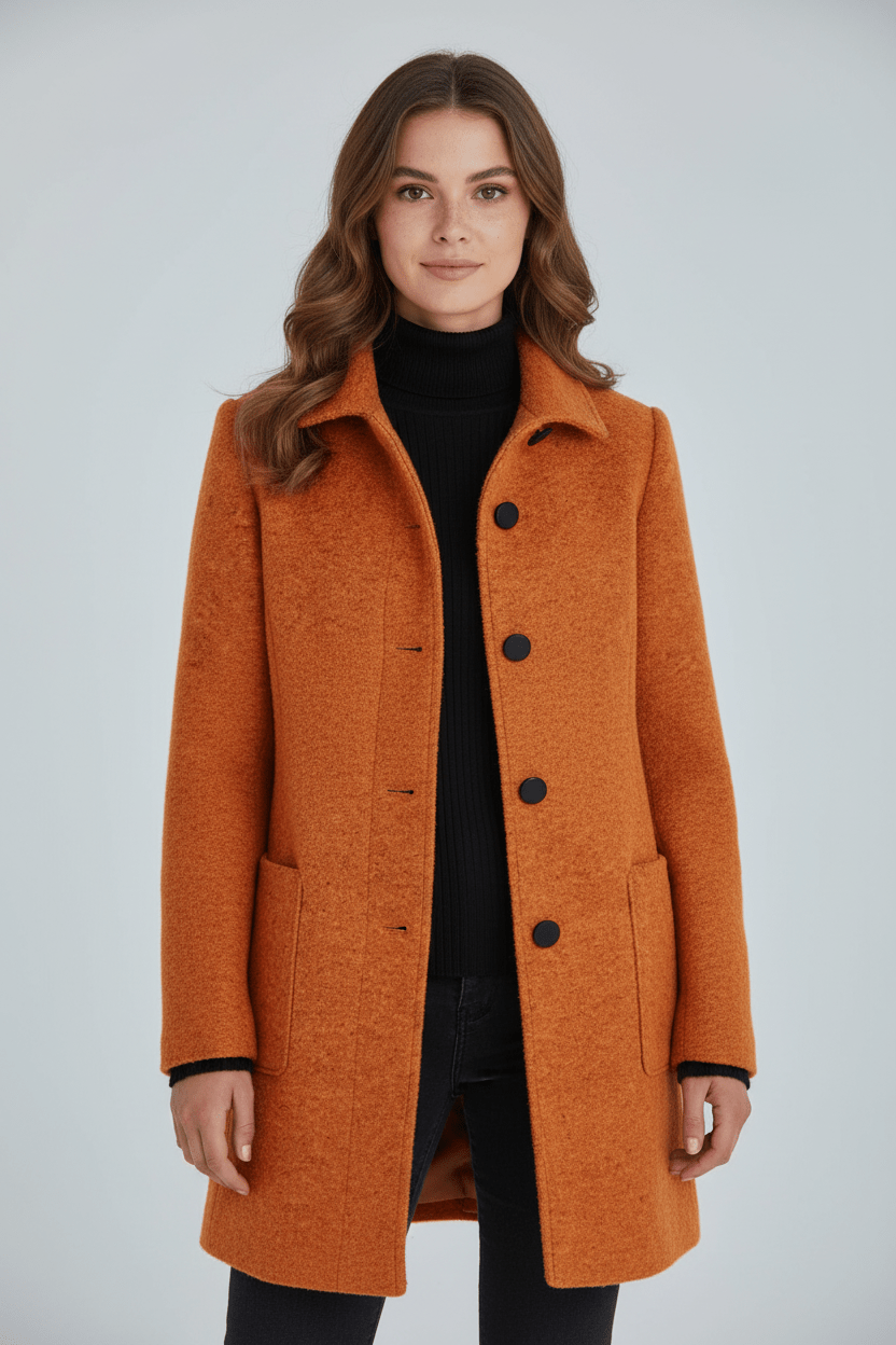 Elara Women’s Wool Blend Coat - Sofia Maris