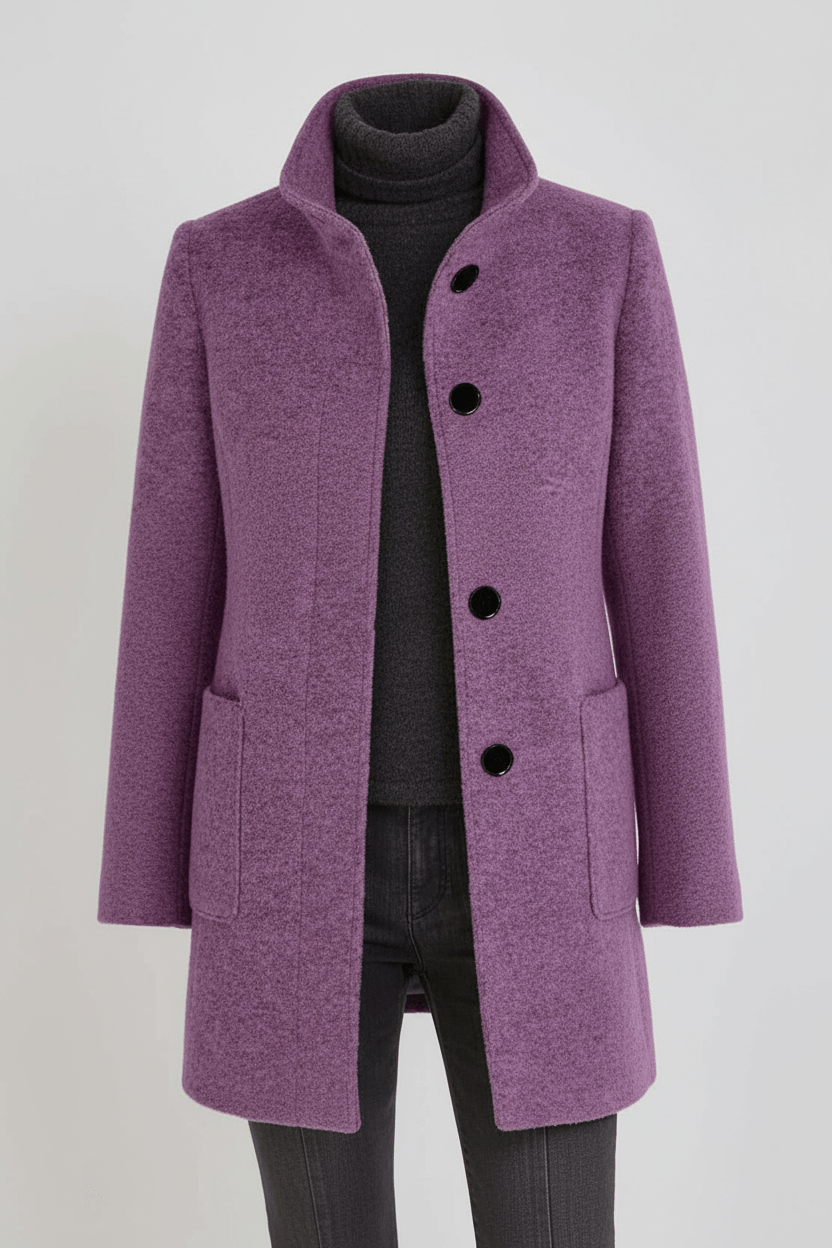 Elara Women’s Wool Blend Coat - Sofia Maris