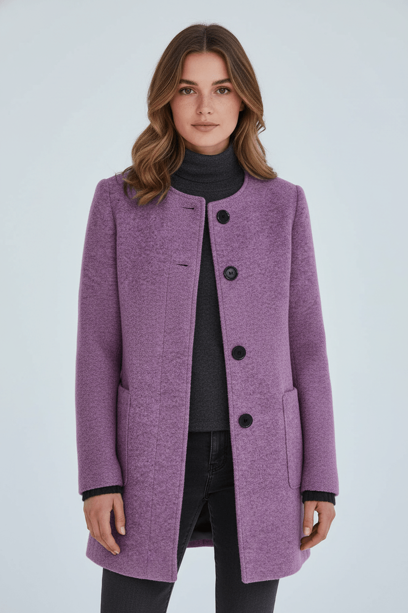 Elara Women’s Wool Blend Coat - Sofia Maris