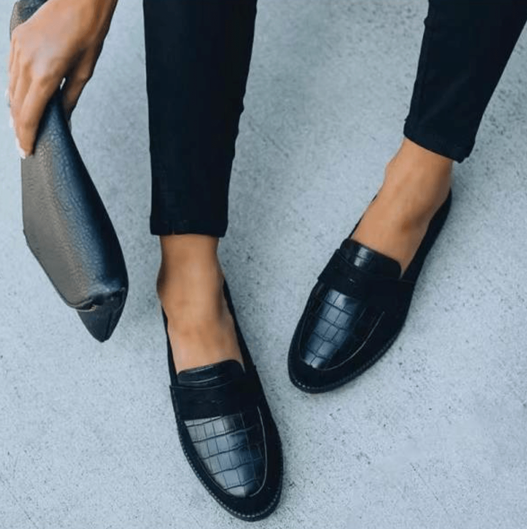 Freya – Women’s Leather Loafers – Minimalist Classic Silhouette - Sofia Maris
