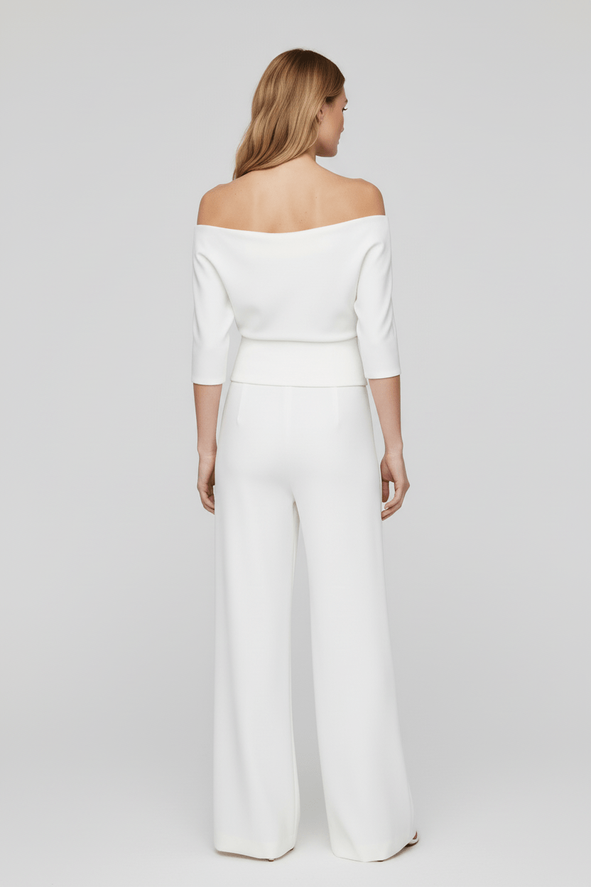 July Elegant Spring Jumpsuit With Single Breasted Neckline - Sofia Maris