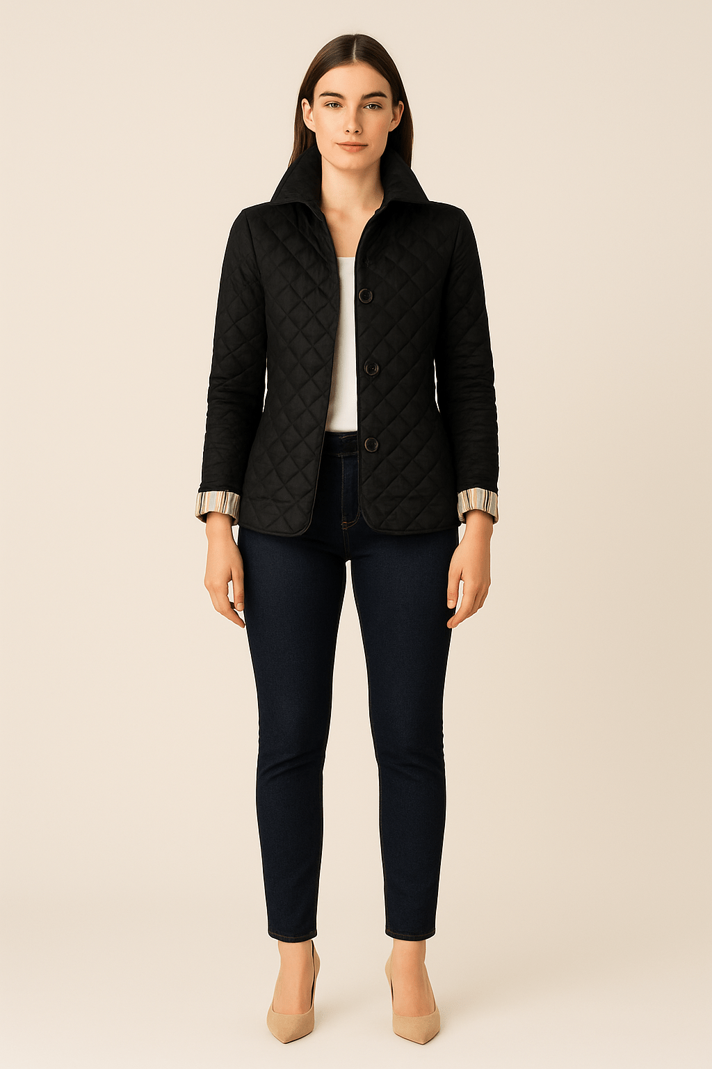 Quilted Coat Button - Lightweight - Sofia Maris