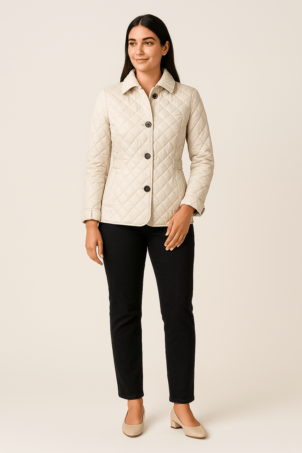 Quilted Coat Button - Lightweight - Sofia Maris