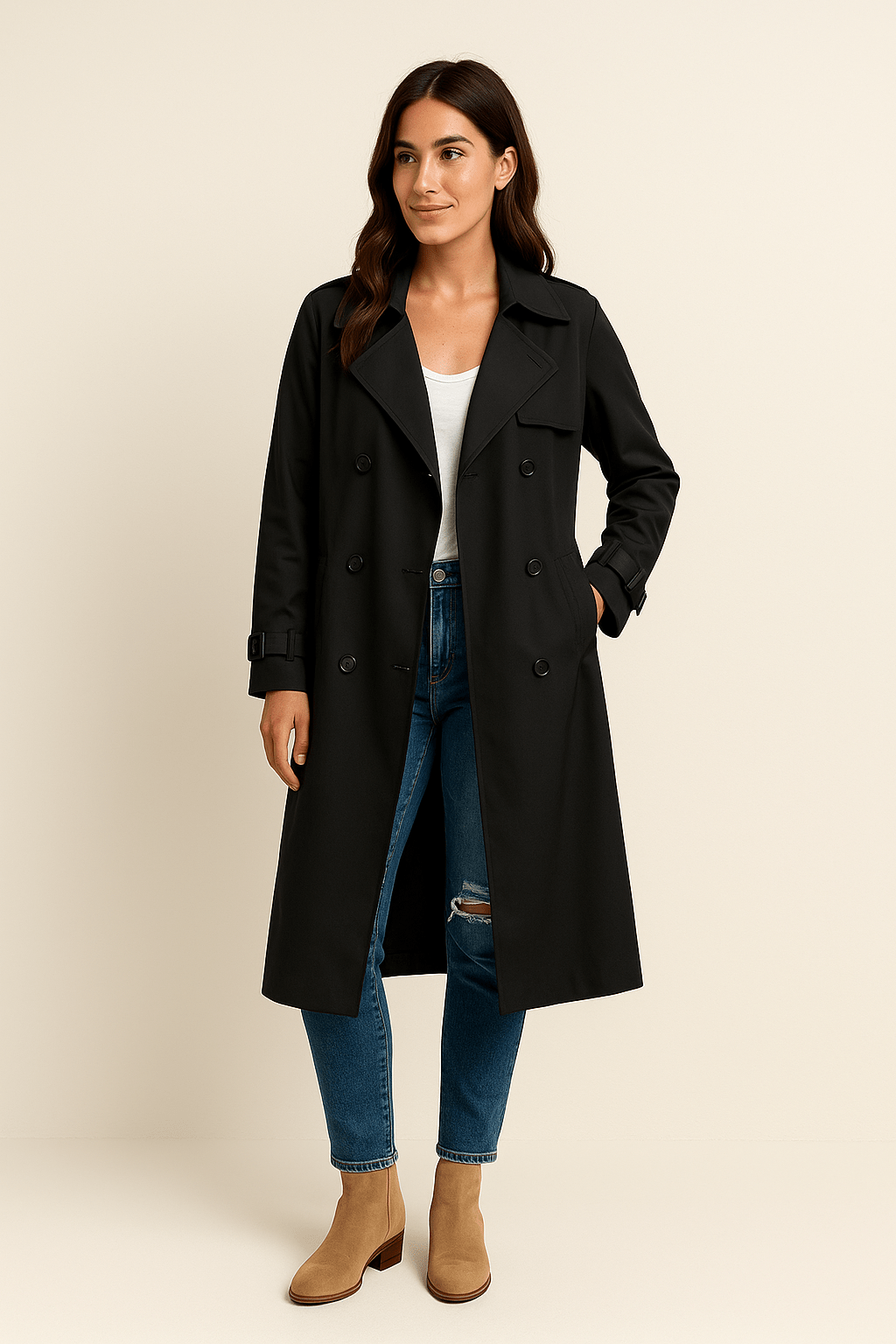 Long Trench Tailored - Sofia Maris