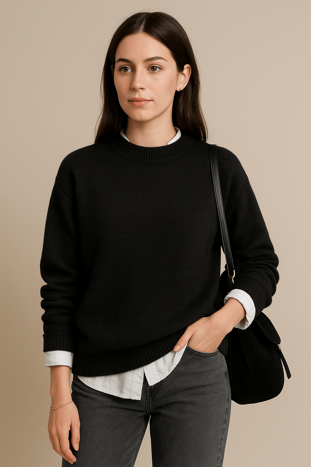 Marlene – Soft Wool Blend Oversized Knitted Sweater - Sofia Maris