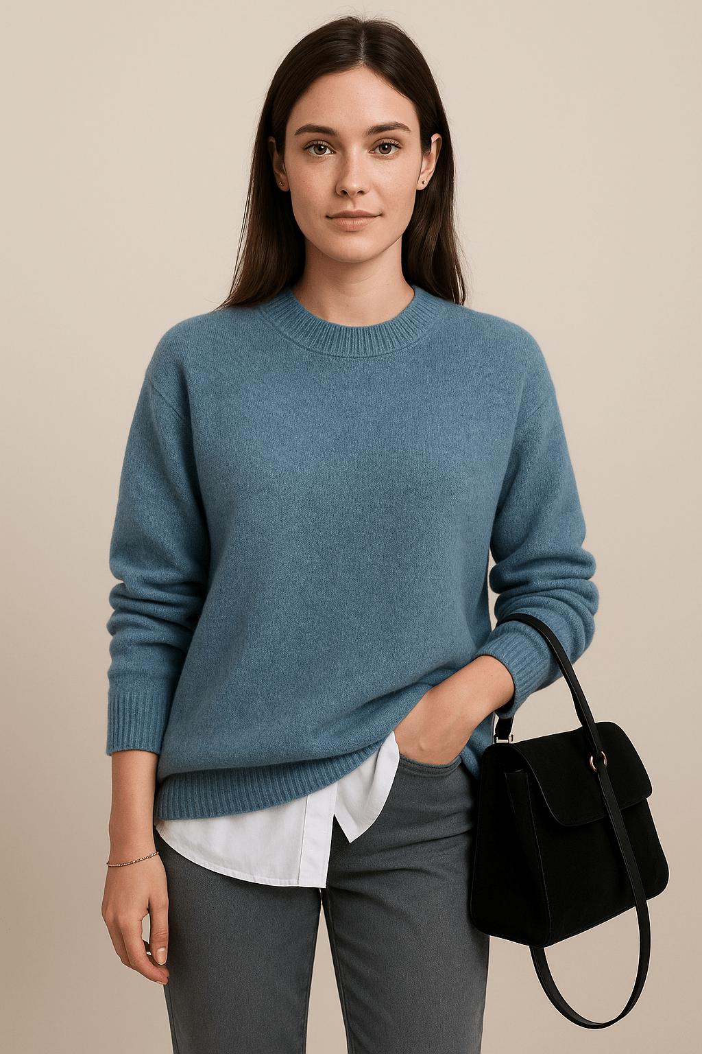 Marlene – Soft Wool Blend Oversized Knitted Sweater - Sofia Maris