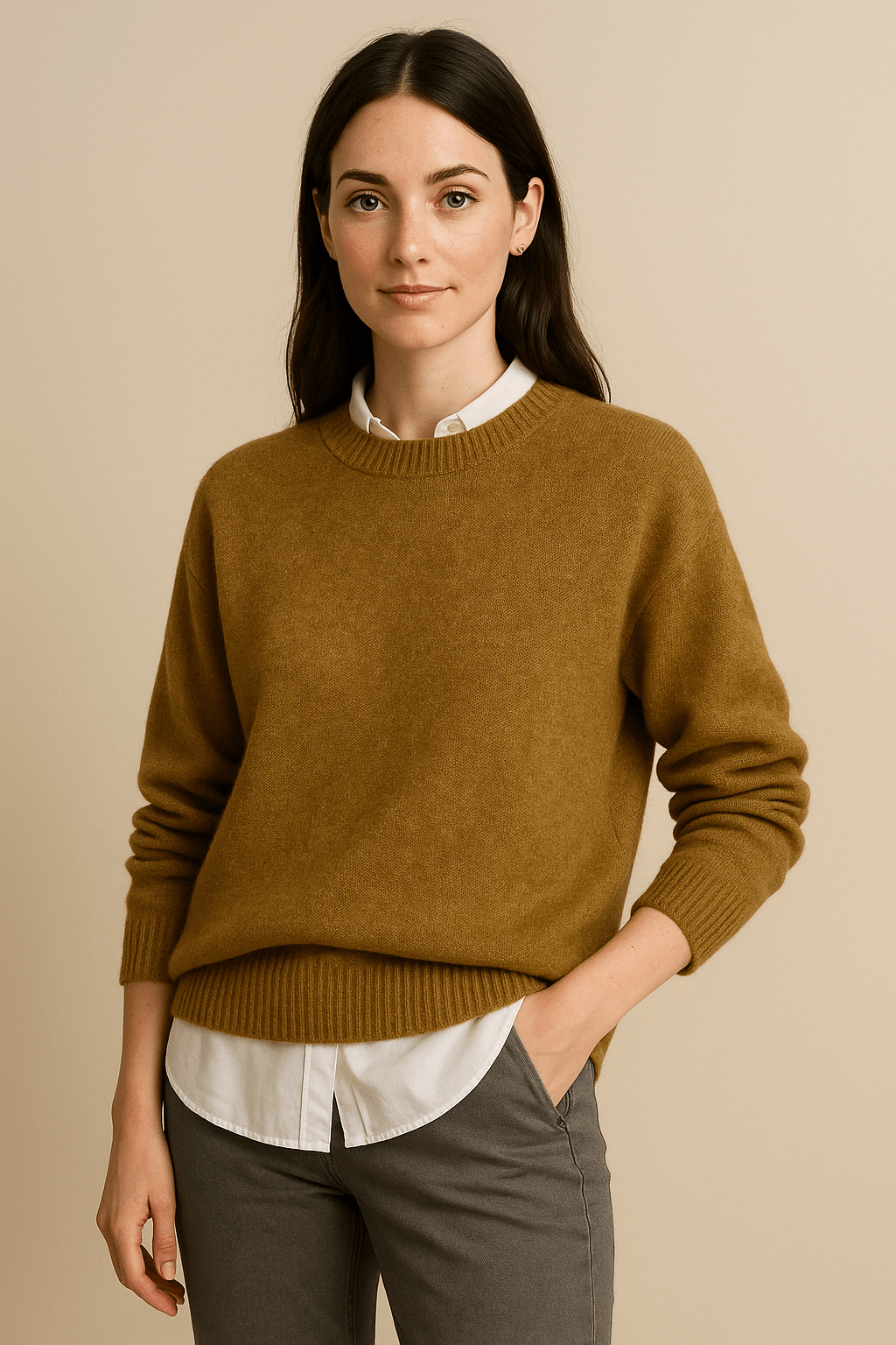 Marlene – Soft Wool Blend Oversized Knitted Sweater - Sofia Maris