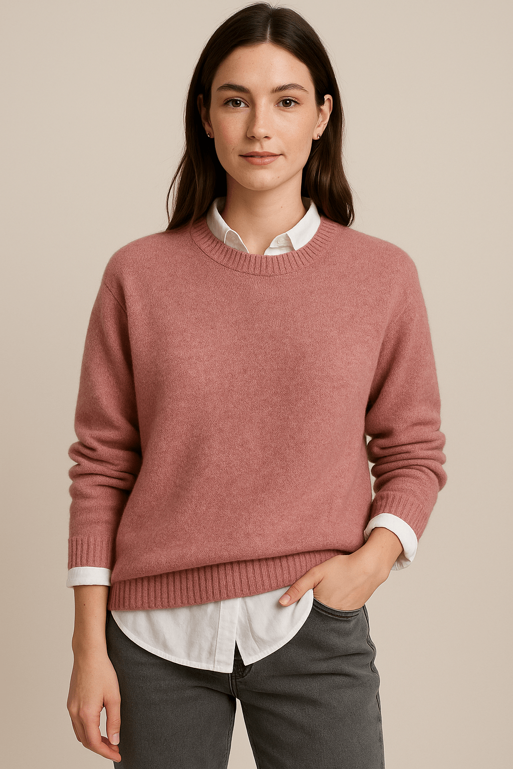 Marlene – Soft Wool Blend Oversized Knitted Sweater - Sofia Maris
