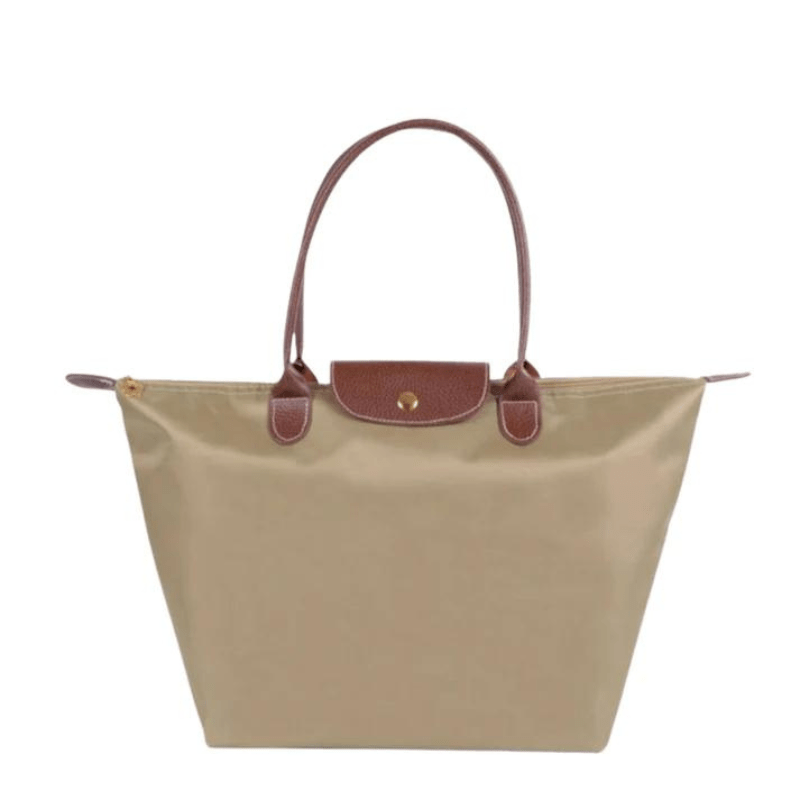 Solène – Elegance-Urban Women’s Handbag – Nylon Fabric – Spacious Design – Leather Handles – Button Closure - Sofia Maris