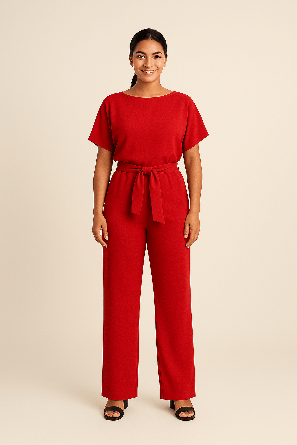 Jules Womens Simple And Chic Jumpsuit - Sofia Maris