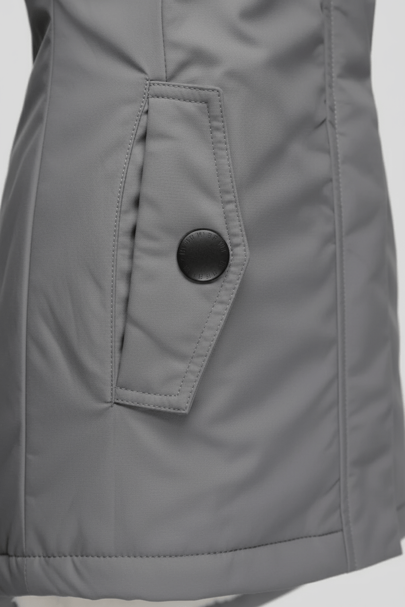 Zephyra – Women’s Waterproof Rain Jacket with Hood and Extended Hem - Sofia Maris