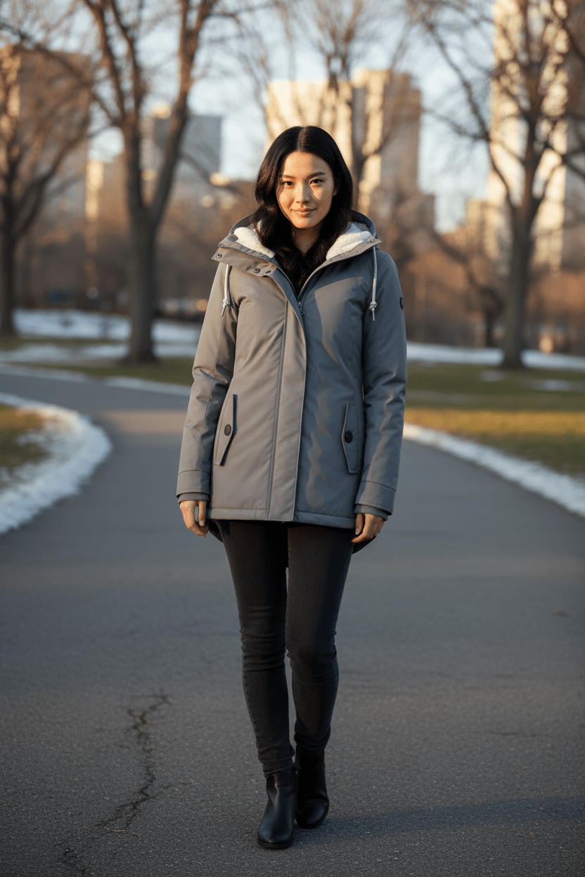 Zephyra – Women’s Waterproof Rain Jacket with Hood and Extended Hem - Sofia Maris