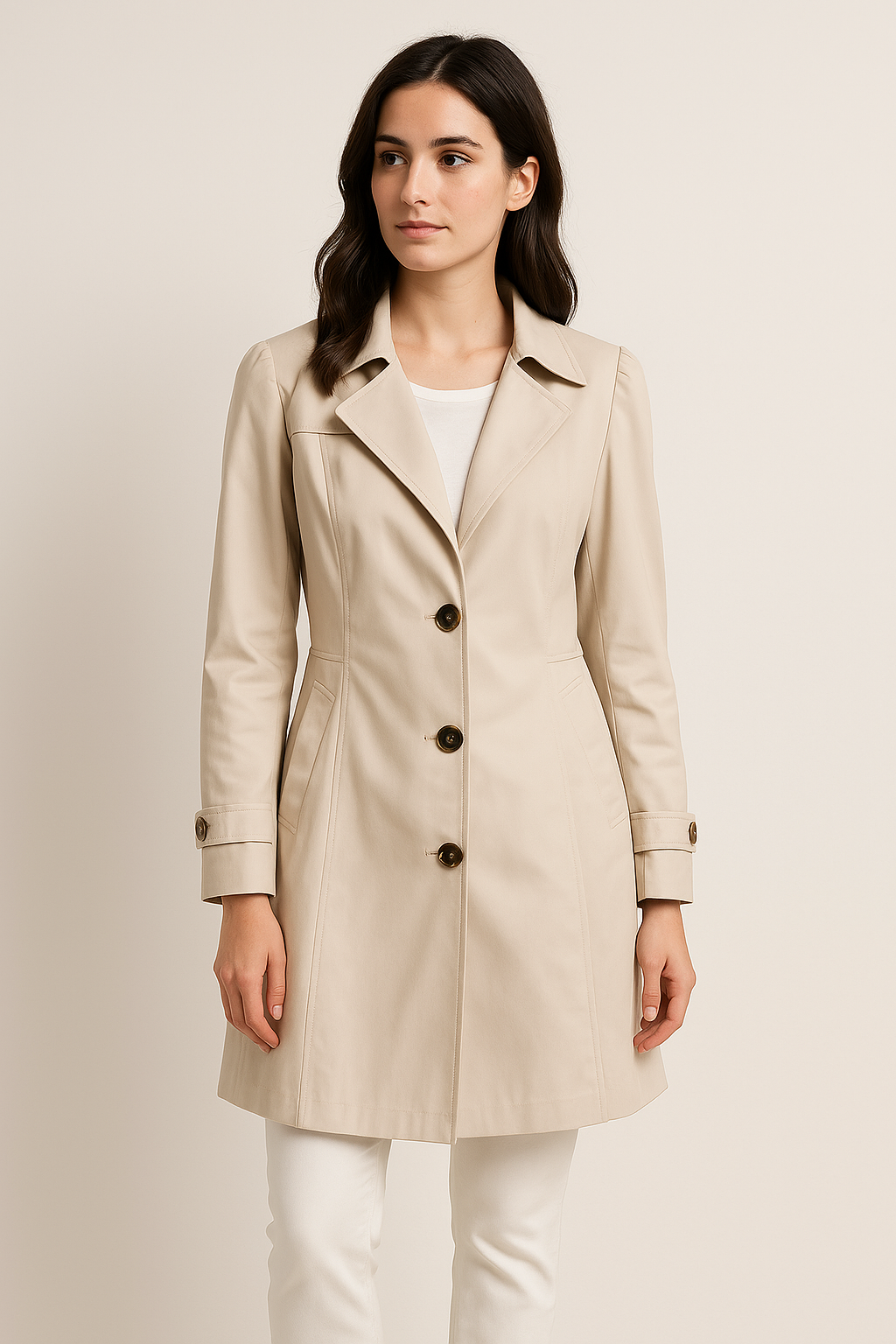 Trench Coat Notched - Sofia Maris
