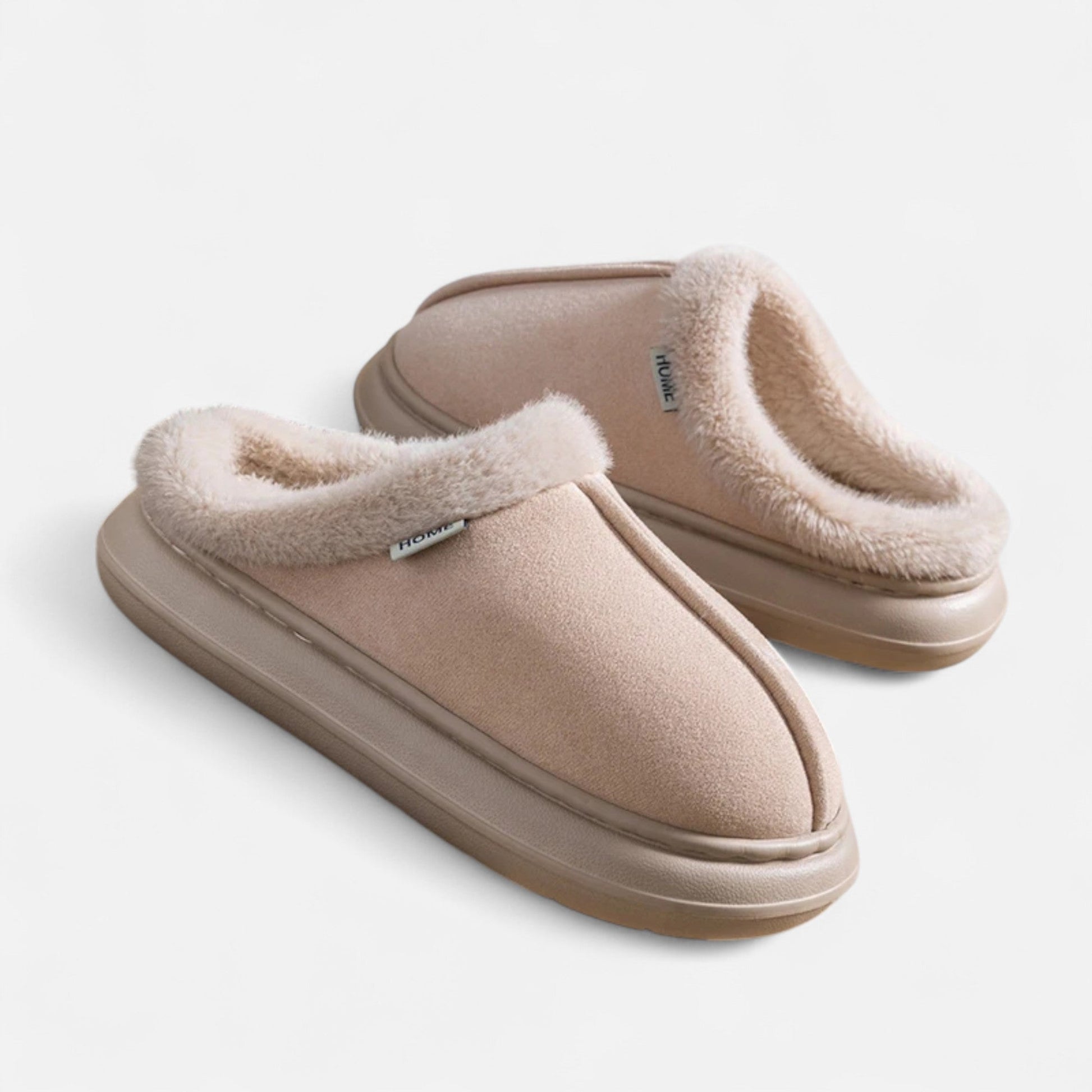 Women’s Plush Cashmere-Touch Platform Slippers - Sofia Maris
