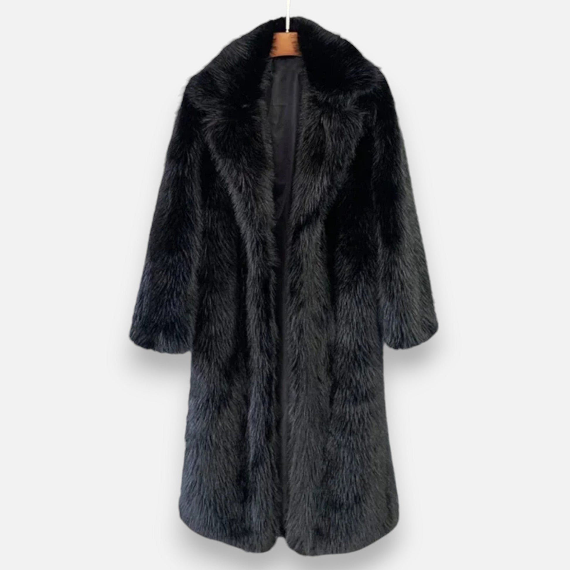 The Sofia Women’s Long Faux Fur Overcoat - Sofia Maris