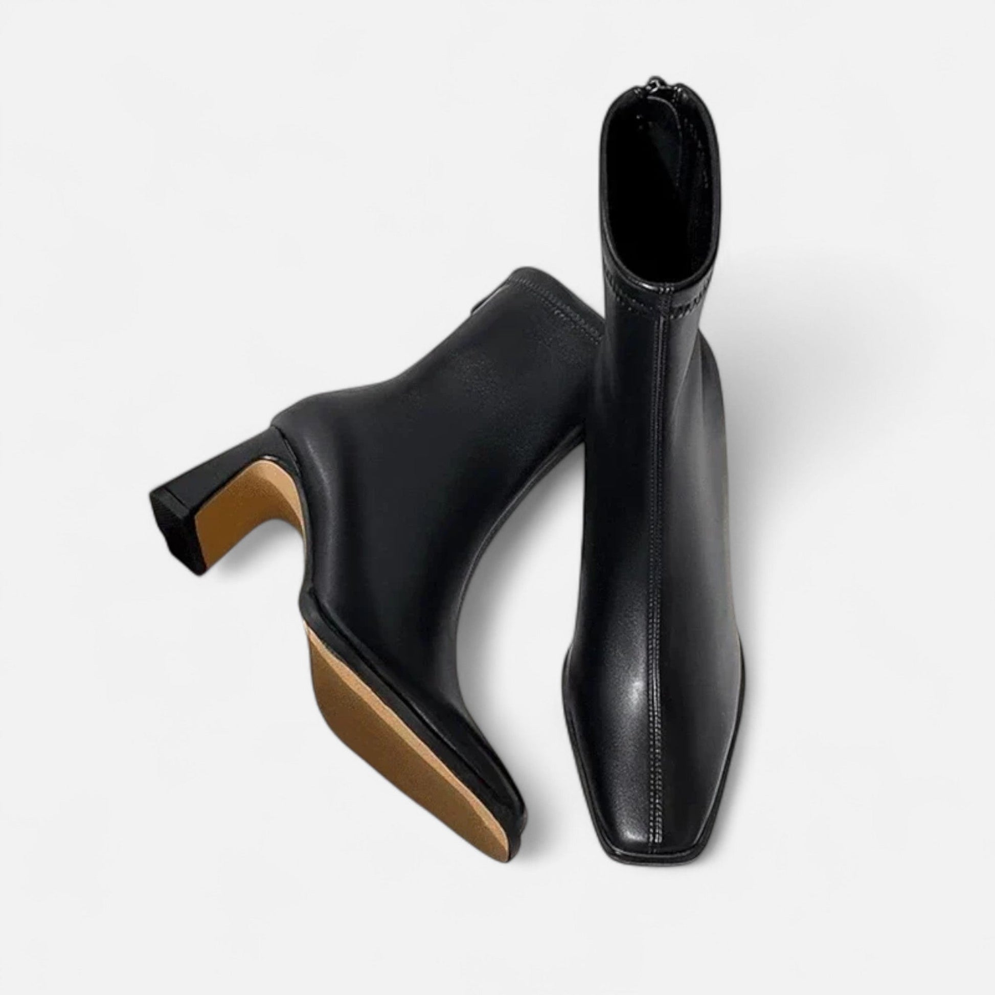 The Sofia Women’s Vintage Square-Toe Ankle Boots - Sofia Maris