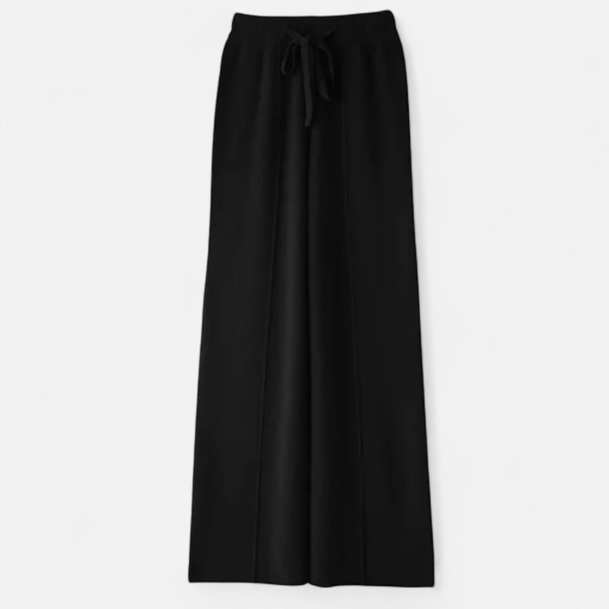 Women’s Pure Wool Wide-Leg Knit Trousers - Sofia Maris