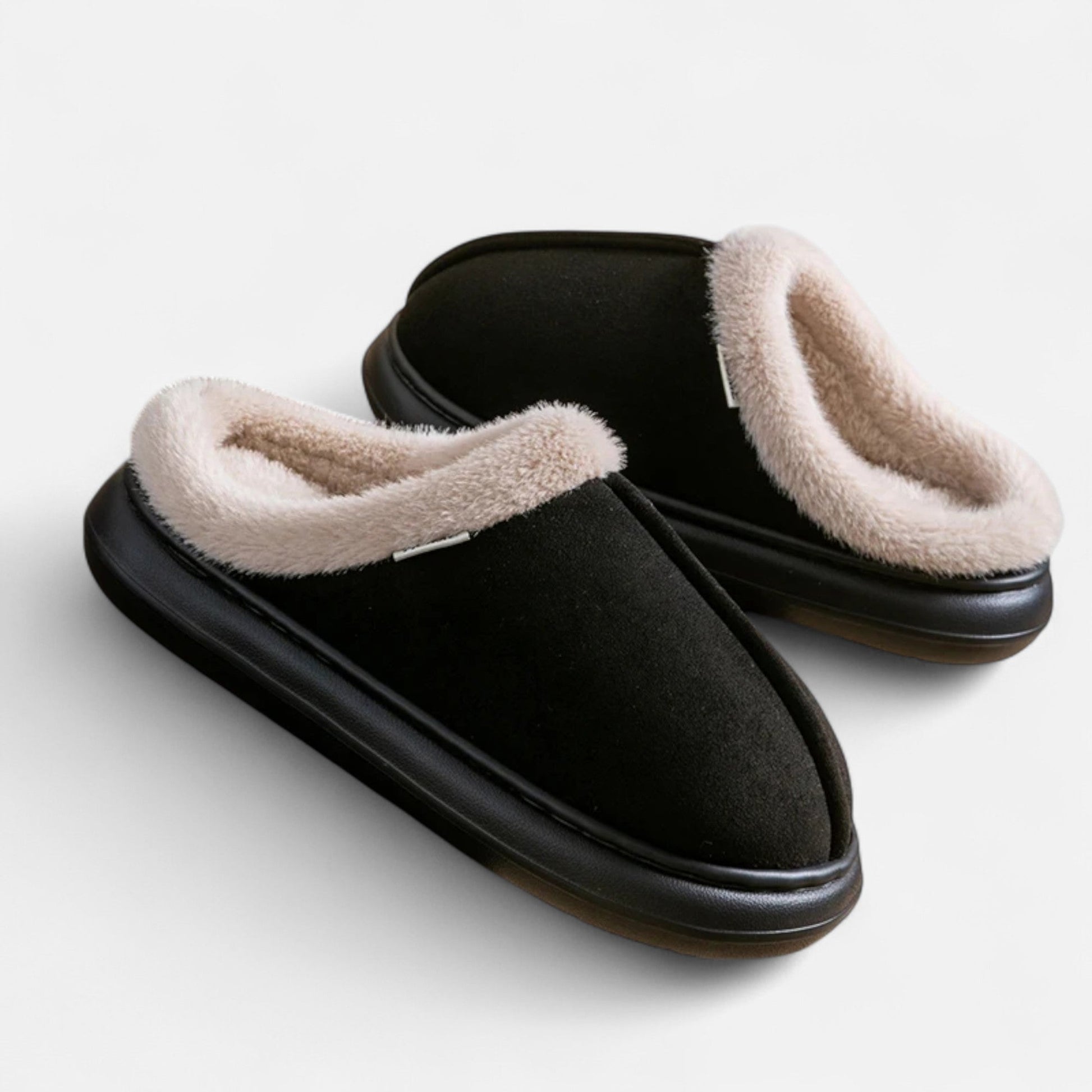 Women’s Plush Cashmere-Touch Platform Slippers - Sofia Maris
