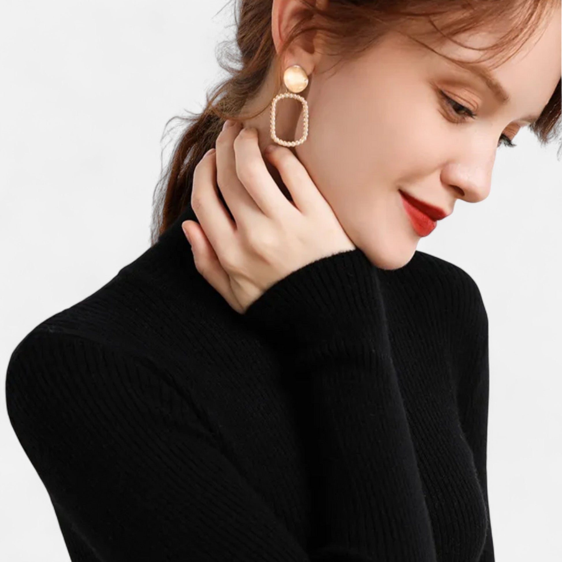 Sofia Maris | Women’s Ribbed Turtleneck – Long Sleeve Slim Fit Top