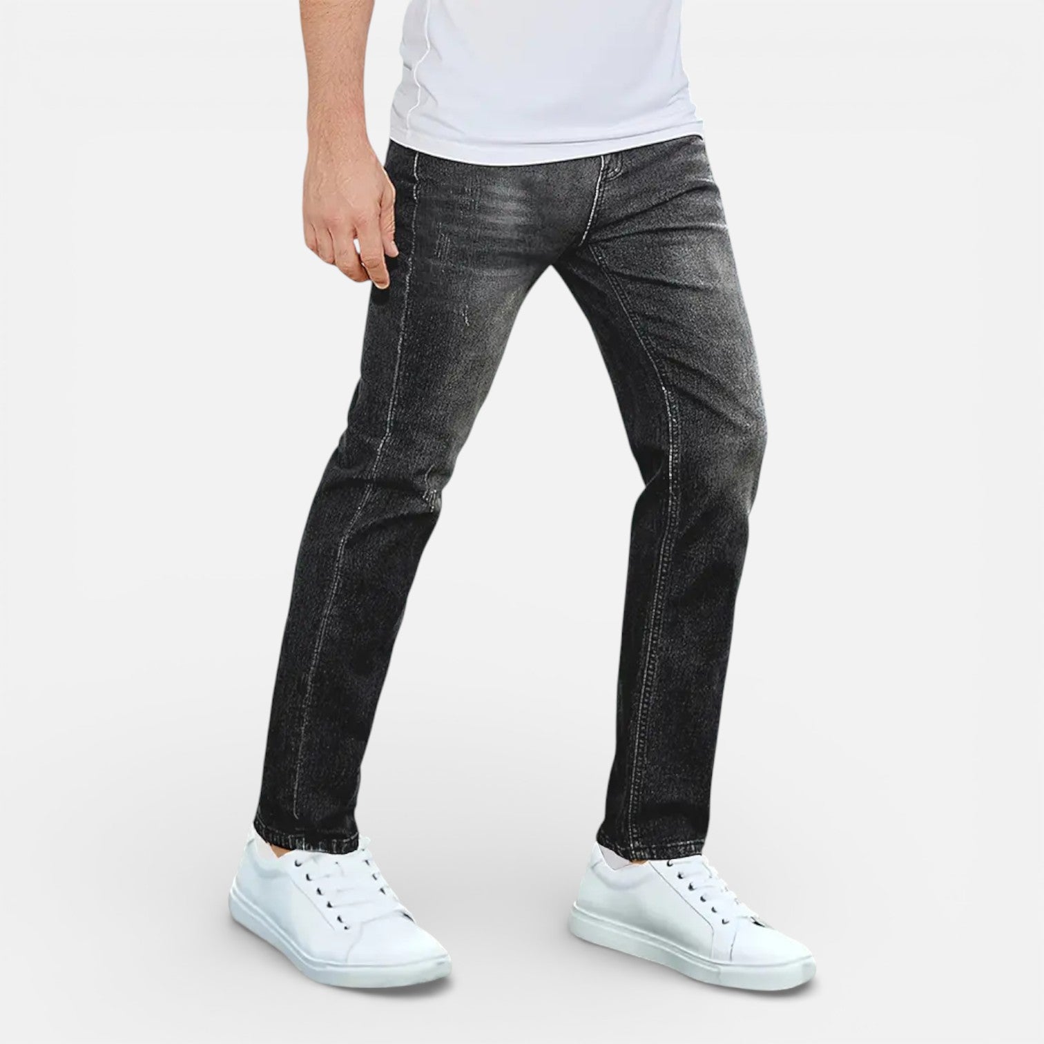 Men’s Classic Jeans – Slim Fit Stretch Denim Pants