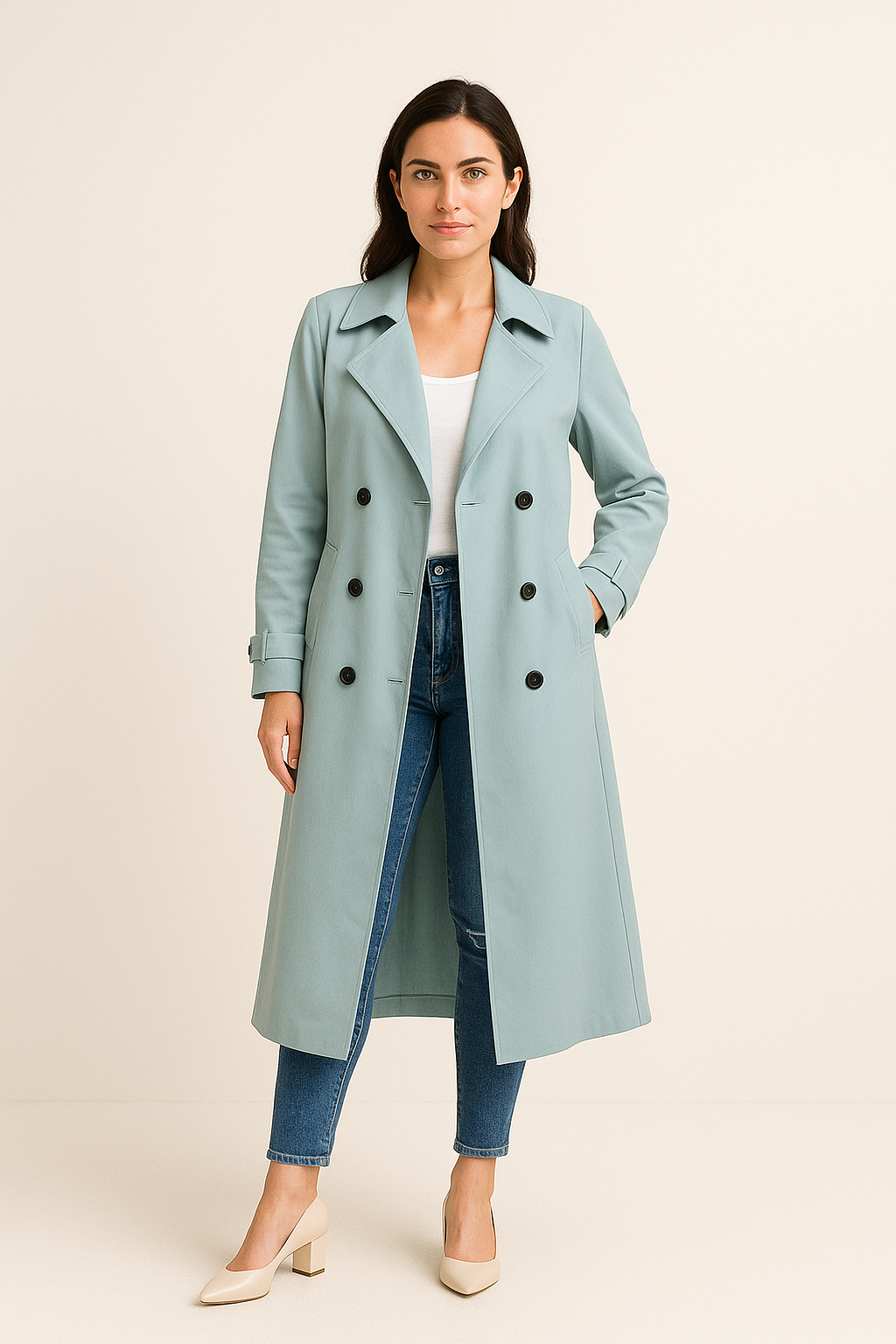 Long Trench Tailored - Sofia Maris