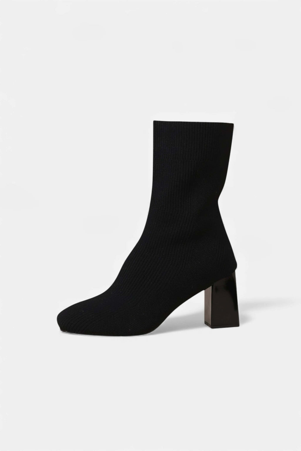 Sofia Maris | Women’s Knit Ankle Boots - Block Heel