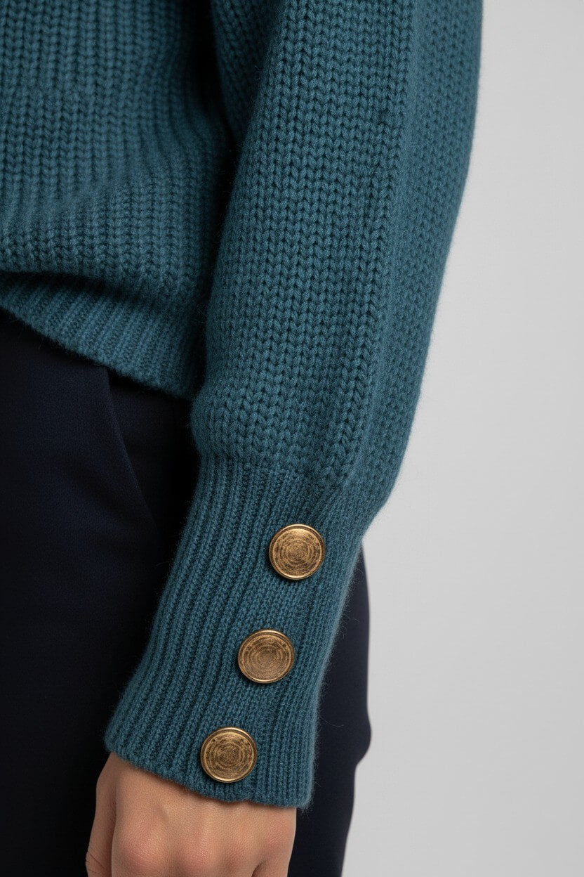 Sofia Maris Women’s High Collar Turtleneck – Autumn Winter Knit Jumper - Sofia Maris