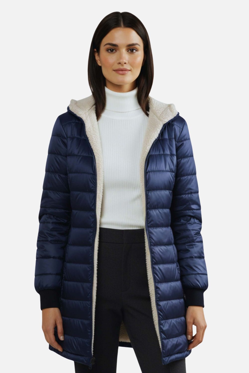 Sofia Maris Women’s Puffer Jacket with Refined Insulated Finish - Sofia Maris