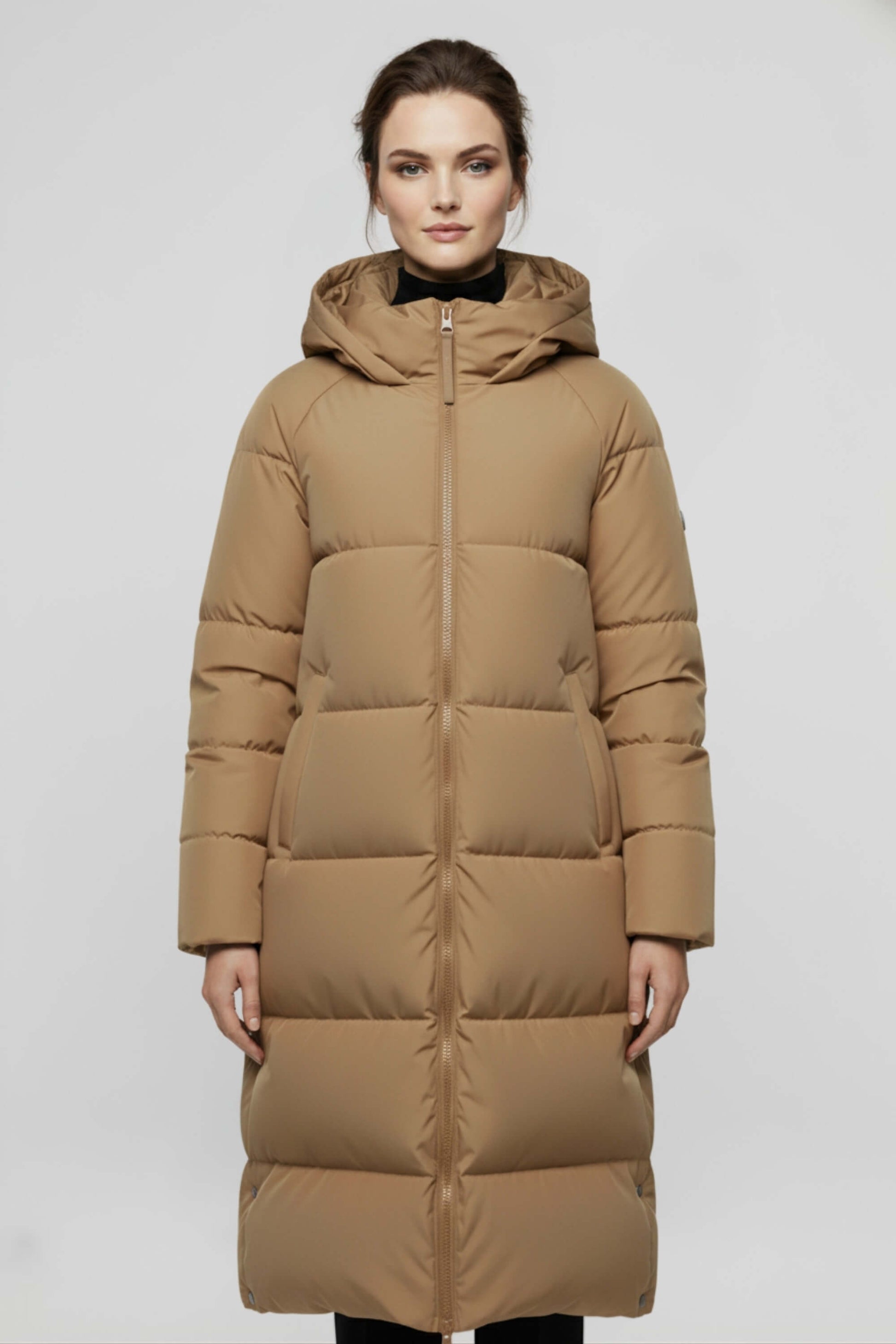 Sofia Maris Women’s Long Puffer Coat with Elegant Design - Sofia Maris