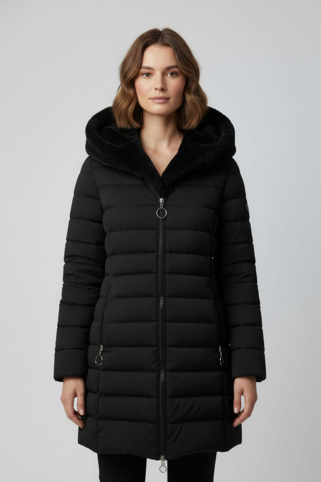 Sofia Maris Women’s Long Padded Puffer Jacket - Sofia Maris