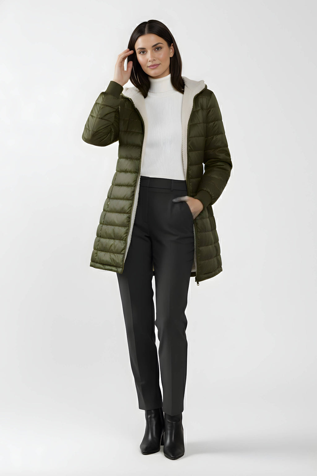 Sofia Maris Women’s Puffer Jacket with Refined Insulated Finish - Sofia Maris