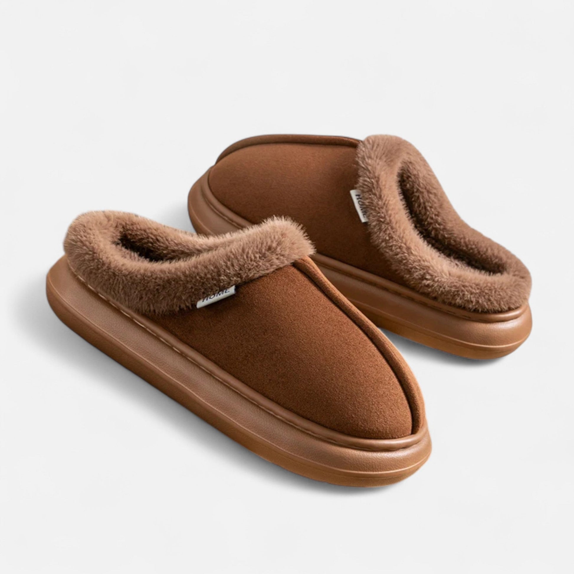 Women’s Plush Cashmere-Touch Platform Slippers - Sofia Maris