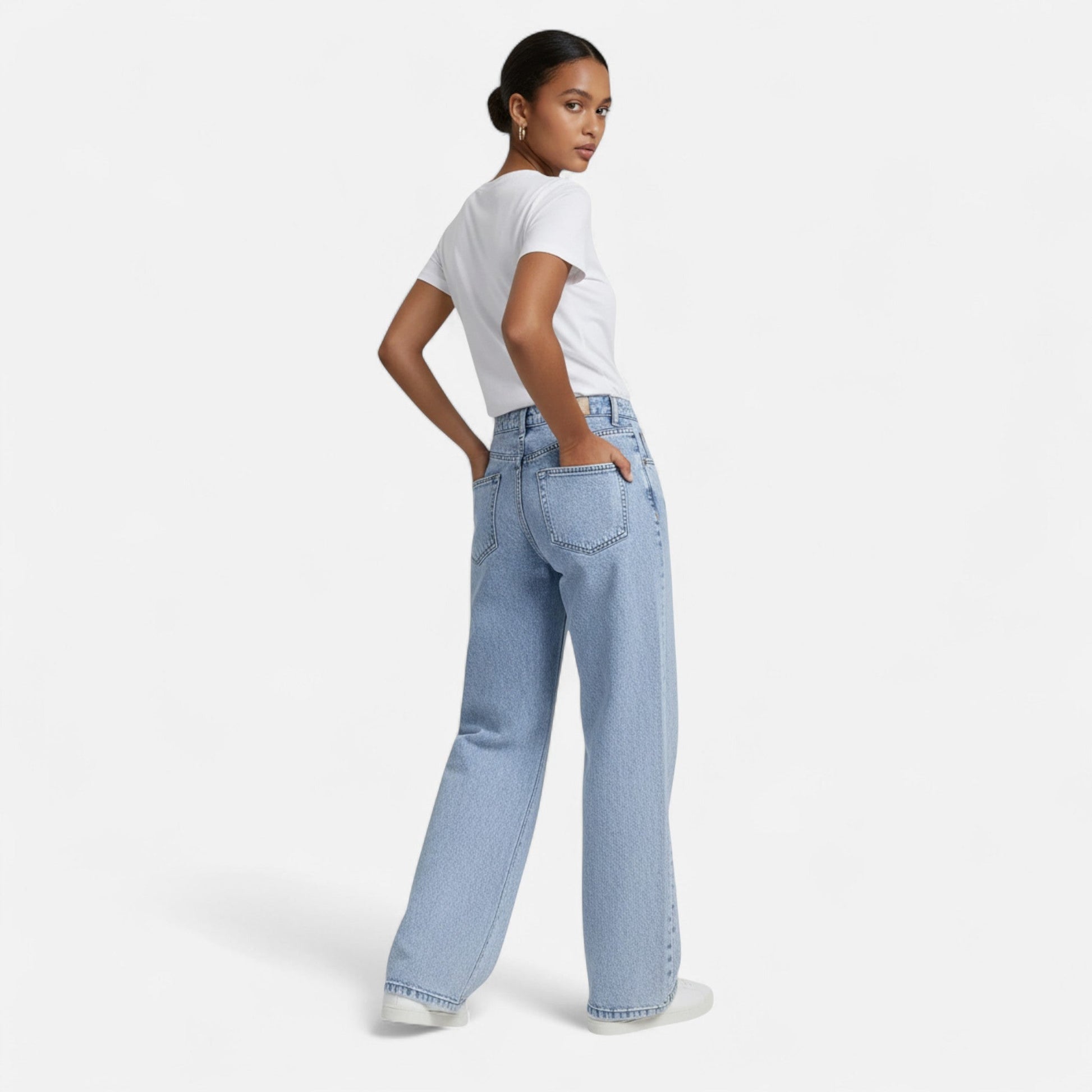 Sofia Maris Women Loose Denim Pants – Tailored Leisure Classic - Sofia Maris