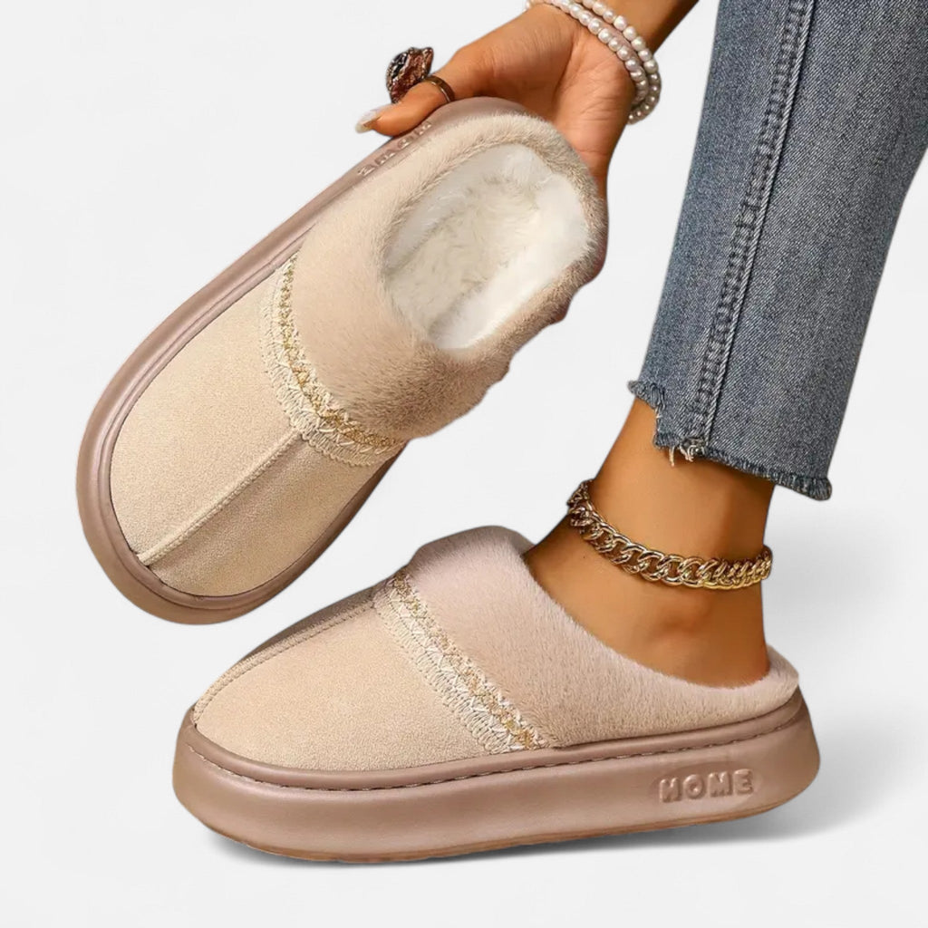 Sofia Maris | Women’s Ethnic Lace Fleece-Lined Slippers