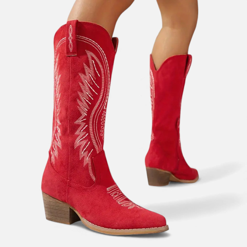 Sofia Maris | Women’s Embroidered Cowboy Boots – Western Chic Elegance
