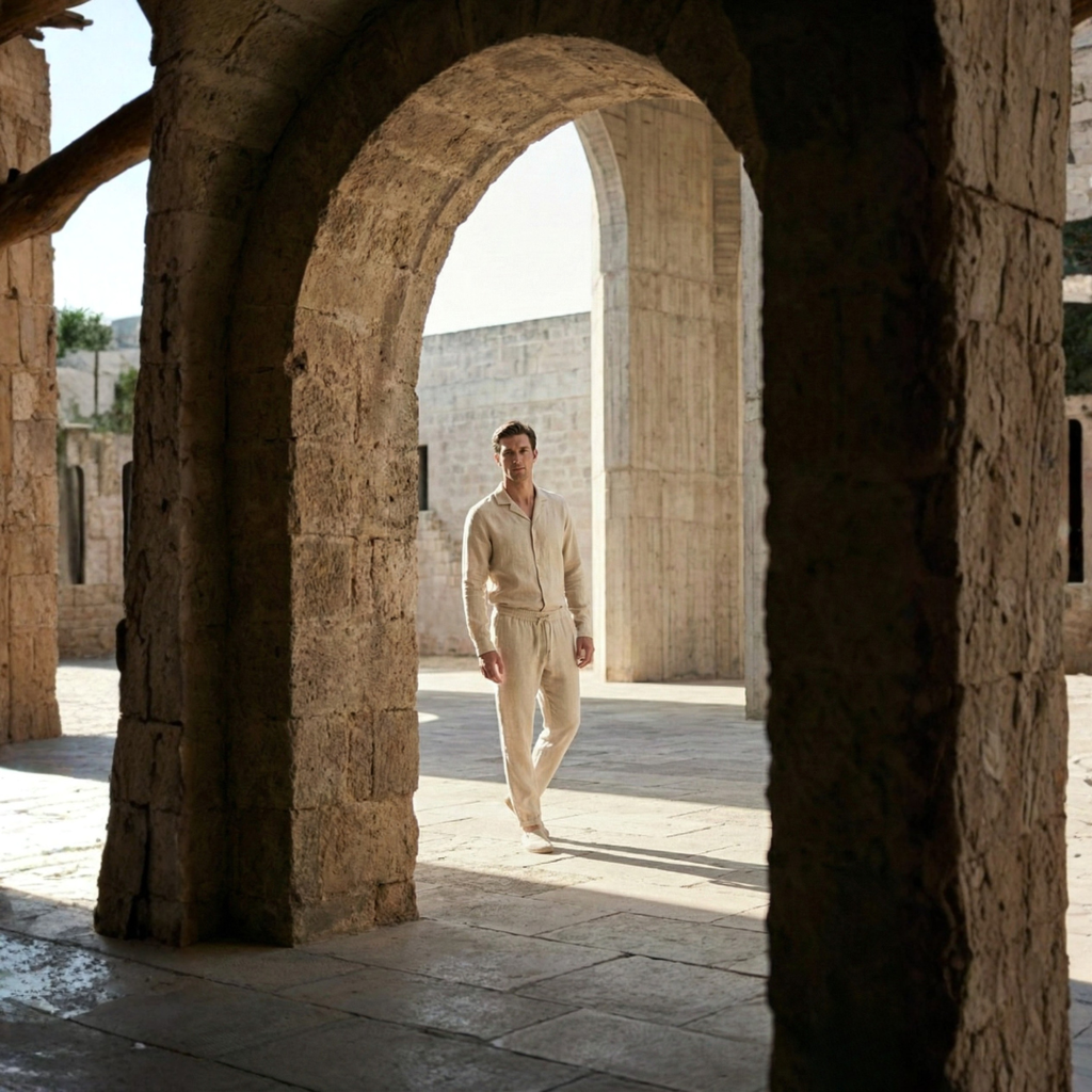 Miles | Lightweight Linen Set for Men – Shirt & Pants Combo