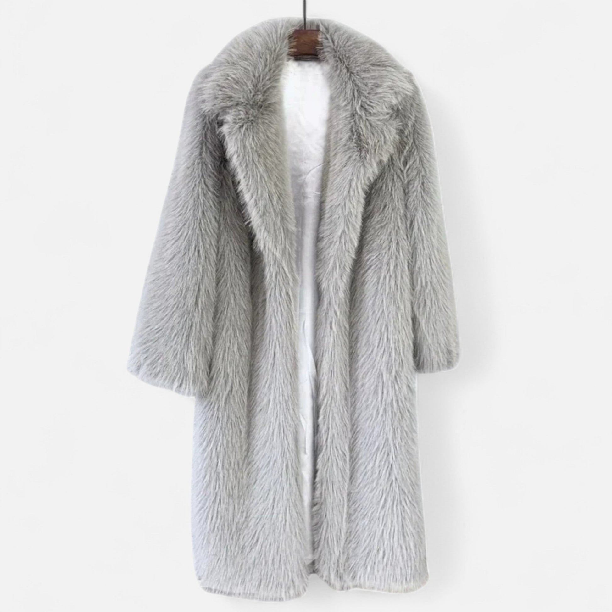 The Sofia Women’s Long Faux Fur Overcoat - Sofia Maris