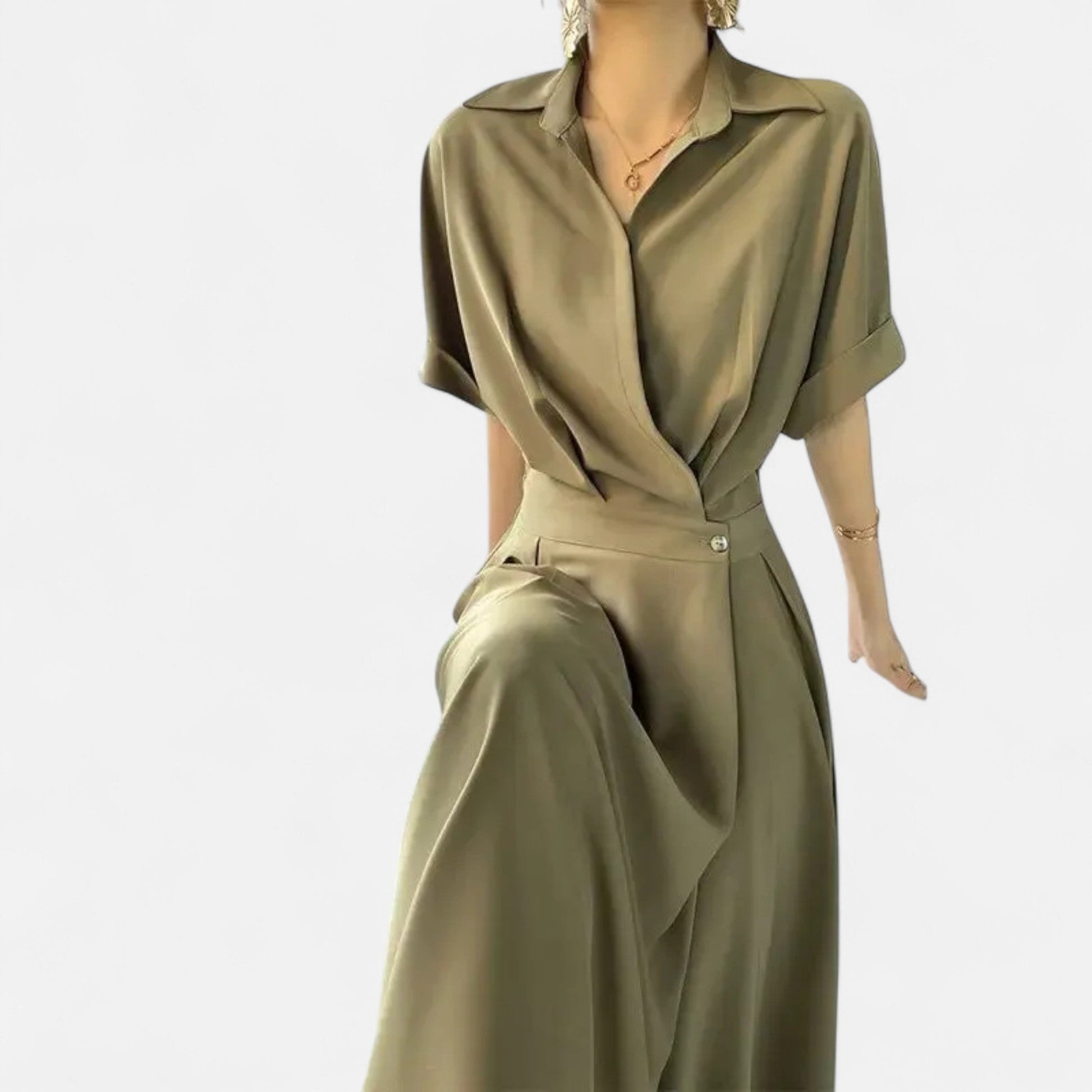 Sofia Maris | Women’s Shirt-Dress in Cotton-Blend Riviera Heritage