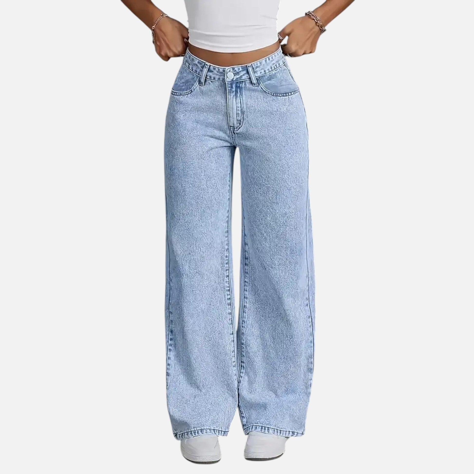 Sofia Maris Women Loose Denim Pants – Tailored Leisure Classic - Sofia Maris