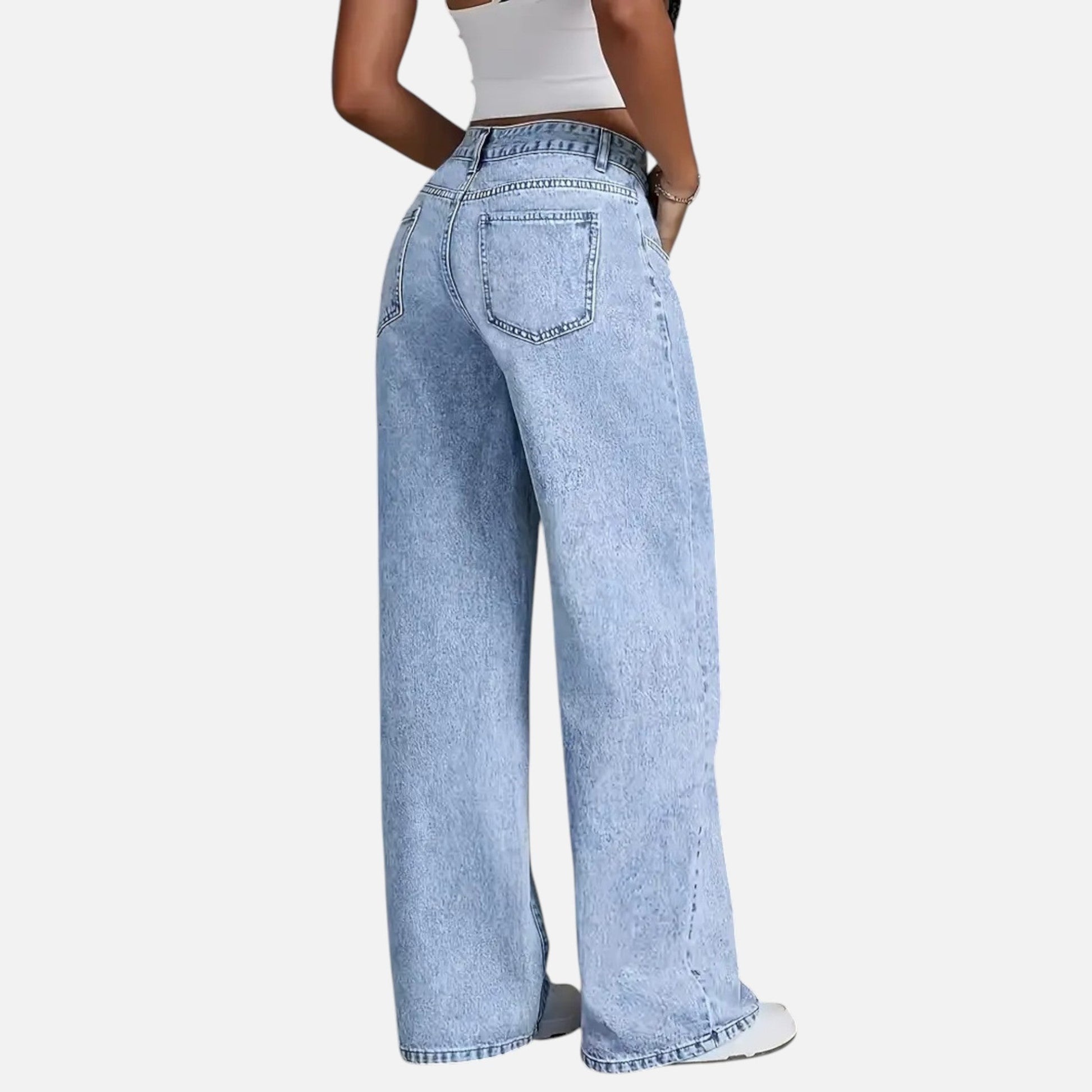 Sofia Maris Women Loose Denim Pants – Tailored Leisure Classic - Sofia Maris