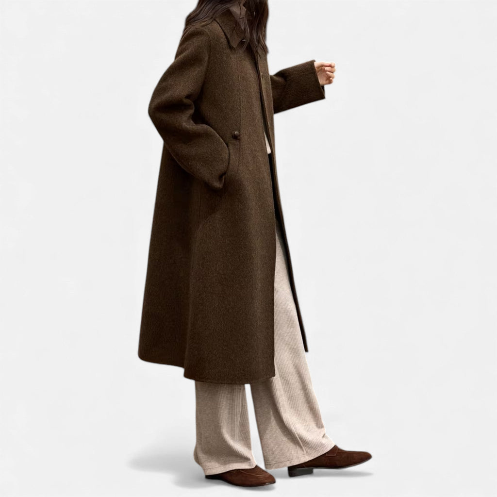 Sofia Maris | Women’s Structured Long Woollen Winter Coat
