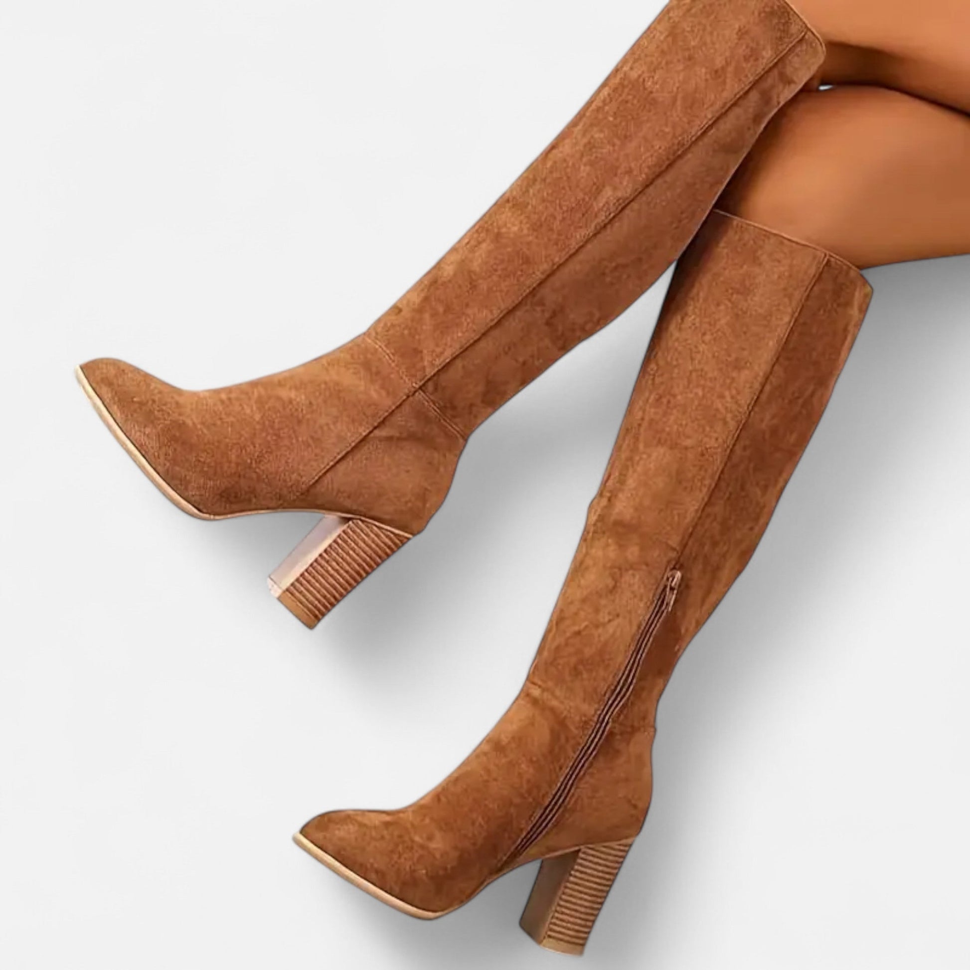 The Sofia Women’s Long Boots – Equestrian Light Brown Elegance - Sofia Maris