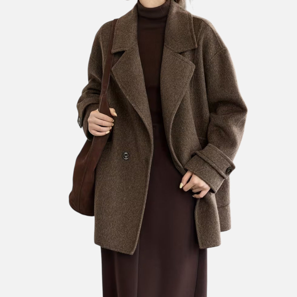 Sofia Maris | Women’s Thick Alpaca-Blend Winter Coat