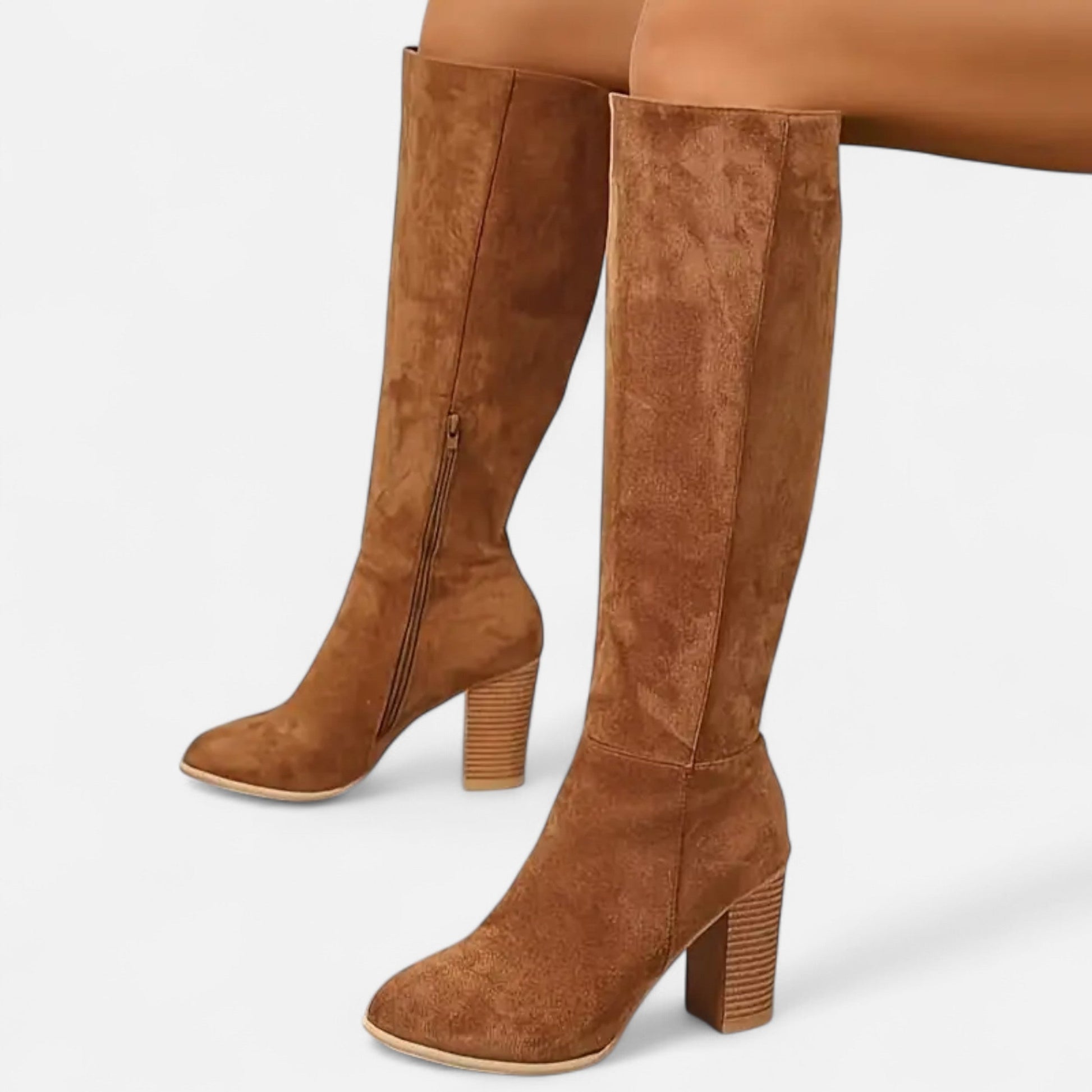 The Sofia Women’s Long Boots – Equestrian Light Brown Elegance - Sofia Maris
