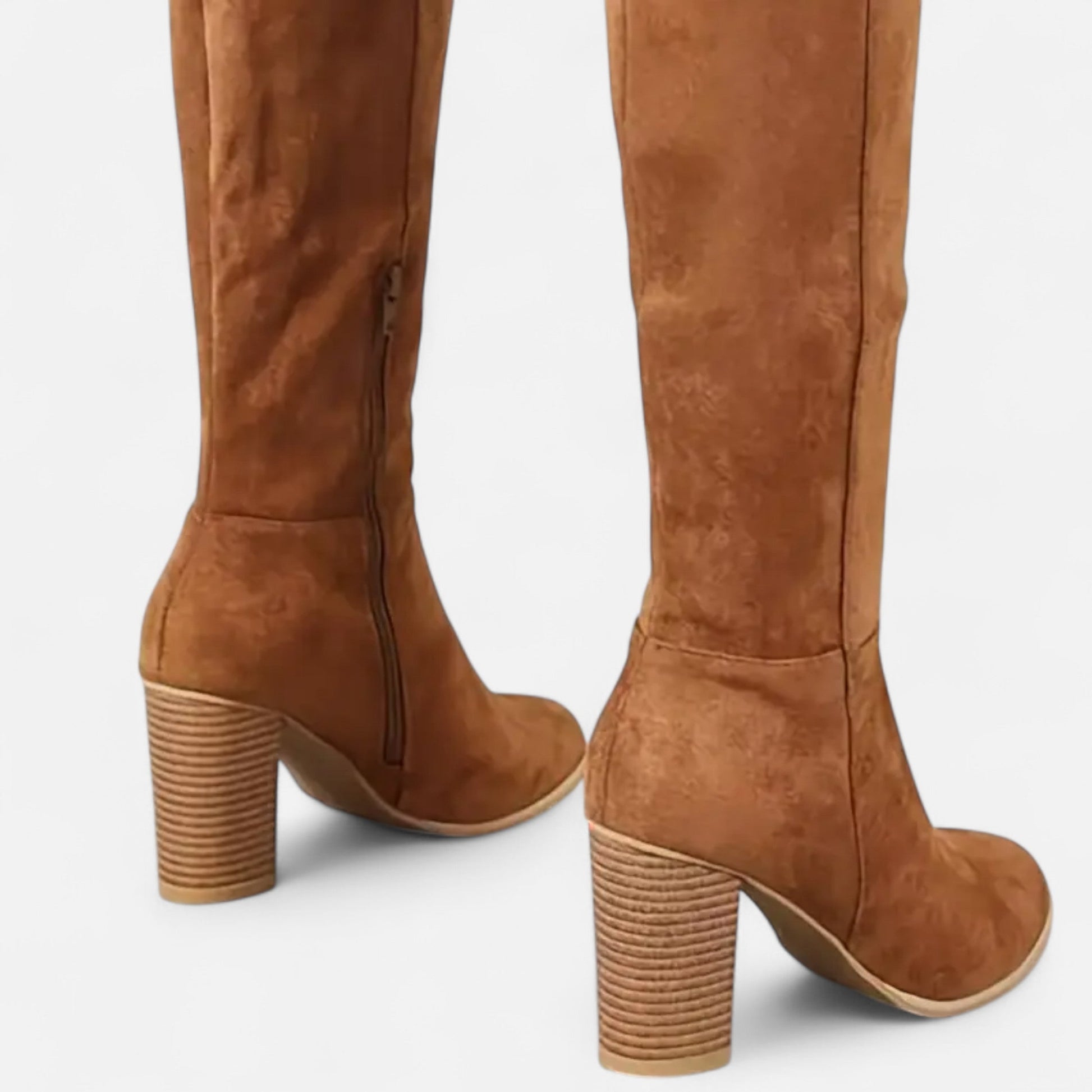 The Sofia Women’s Long Boots – Equestrian Light Brown Elegance - Sofia Maris